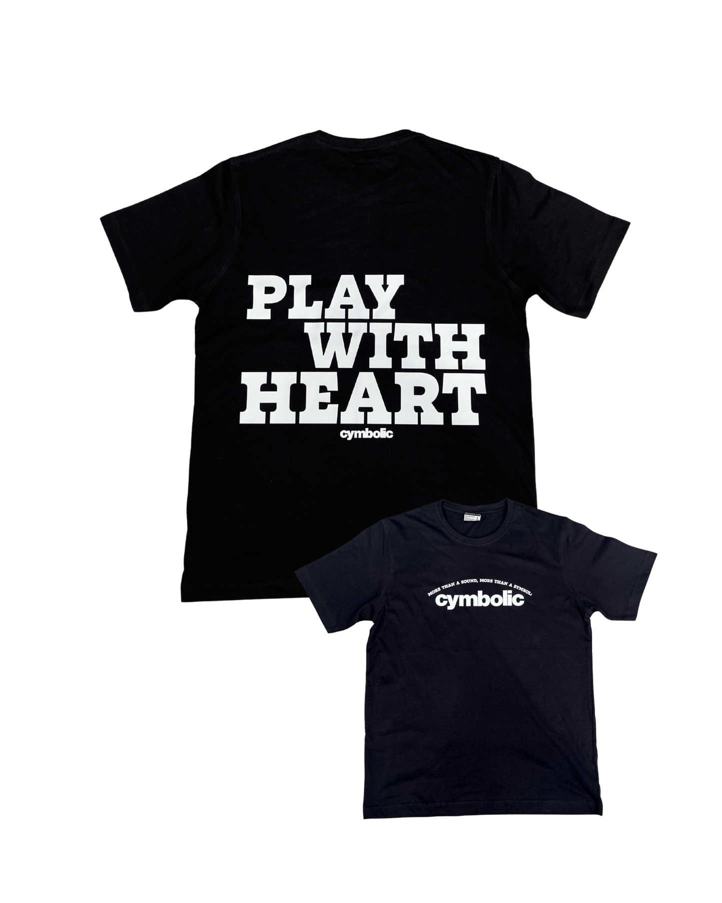 Red Cymbals T-Shirt Cymbolic - Play with Heart T-shirt Cymbolic - Play with Heart T-shirt