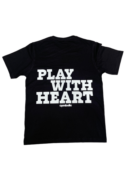 Red Cymbals T-Shirt Cymbolic - Play with Heart T-shirt Cymbolic - Play with Heart T-shirt